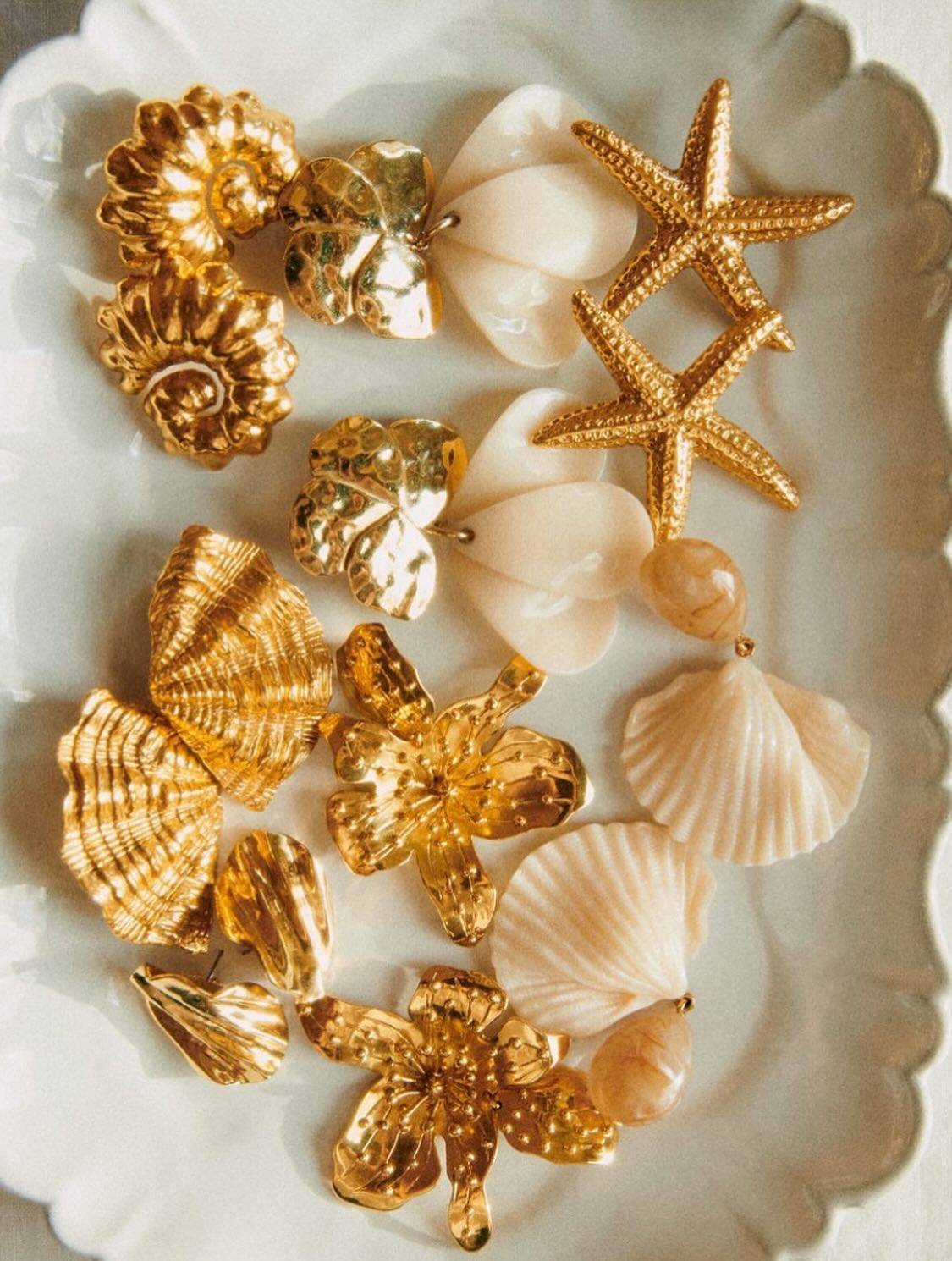 Artistic earrings displayed at Almyra Concept Store