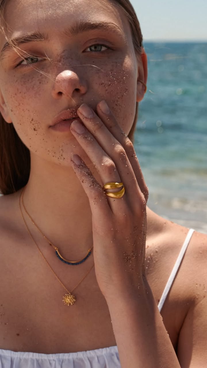 Elegant earrings showcased at Almyra Concept Store